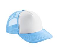 Beechfield Vintage Trucker Cap in Mid Blue Beechfield Mid Blue One Size