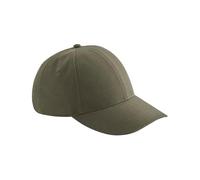 Beechfield Water Resistant Lifestyle Cap - Olive Green, Breathable Water-Resistant Fabric, Stitched Ventilation Eyelets, 6-Panel Design, Adjustable Strap, Made for Personalisation, Rain Resistant Cap
