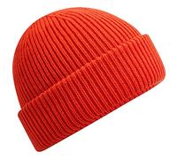 Beechfield - Wind Resistant Breathable Elements Cuffed Beanie - Soft-Touch Acrylic Yarn - Fire Red