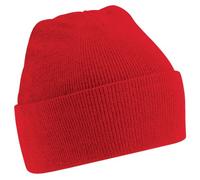 Beechfield Winter Unisex Beanie Knitted Junior - red red Size:One Size