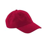 Beechfield Women's 6 Panel Low Profile Cap in Red Beechfield Red One Size