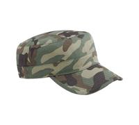 Beechfield Women's Camo Army Cap in Dark Green Beechfield Dark Green One Size