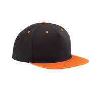 Beechfield Women's Contrast 5 Panel Snapback Cap in Orange Beechfield Orange One Size
