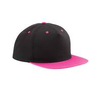 Beechfield Women's Contrast 5 Panel Snapback Cap in True Black Beechfield True Black One Size