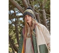 Beechfield Women's Corkscrew Pom Pom Beanie in Dark Olive Beechfield Dark Olive One Size