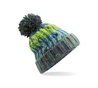 Beechfield Women's Corkscrew Pom Pom Beanie in Grey Beechfield Grey One Size