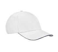 Beechfield Women's EarthAware Classic 5 Panel Cotton Sandwich Peak Baseball Cap in White Beechfield White One Size