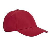 Beechfield Women's EarthAware Classic Cotton 5 Panel Baseball Cap in Red Beechfield Red One Size