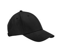 Beechfield Women's EarthAware Cotton Canvas 6 Panel Cap in Black Beechfield Black One Size