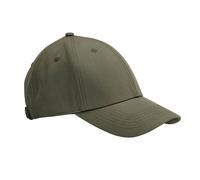 Beechfield Women's EarthAware Cotton Canvas 6 Panel Cap in Dark Olive Beechfield Dark Olive One Size