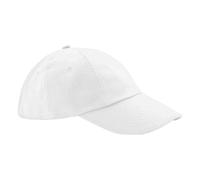 Beechfield Women's Heavy Cotton Low Profile Baseball Cap in White Beechfield White One Size