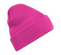 Beechfield Women's Original Cuffed Beanie Winter Hat in Fuchsia Beechfield Fuchsia One Size