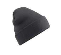 Beechfield Women's Original Cuffed Beanie Winter Hat in Mid Grey Beechfield Mid Grey One Size