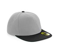 Beechfield Women's Original Flat Peak Snapback Cap in Grey Beechfield Grey One Size