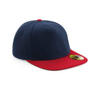 Beechfield Women's Original Flat Peak Snapback Cap in Navy Beechfield Navy One Size