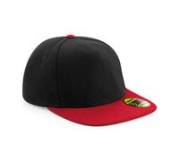 Beechfield Women's Original Flat Peak Snapback Cap in Scarlet Beechfield Scarlet One Size