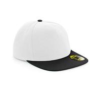Beechfield Women's Original Flat Peak Snapback Cap in White Beechfield White One Size