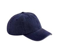 Beechfield Women's Plain Denim Baseball Cap in Indigo Beechfield Indigo One Size