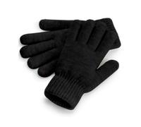 Beechfield Women's Ribbed Cuff Gloves in Black Beechfield Black One Size