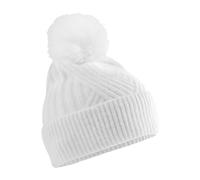 Beechfield Women's Snow Luxe Beanie in White Beechfield White One Size