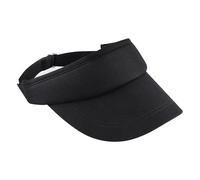 Beechfield Women's Sports Visor Headwear in Black Beechfield Black One Size