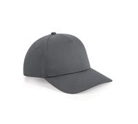 Beechfield Women's Urbanwear 5 Panel Snapback Cap in Mid Grey Beechfield Mid Grey One Size