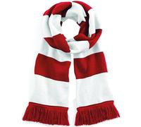 Beechfield Women's Varsity Winter Scarf (Double Layer Knit) in Red Beechfield Red One Size