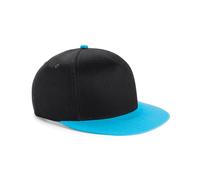 Beechfield Youth Retro Snapback Cap in Black Beechfield Black One Size