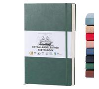 Beechmore Books A3 Mixed Media Sketchbook - 11.7x16.5 Extra Large Professional Studio Drawing Pad, 160 GSM / 98 lb Perforated Ivory Paper, Hardcover Lay-Flat Design, Gift Box for Artists & Watercolor