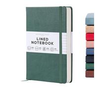 Beechmore Books Lined Journal Notebook, 5.8 x 8.3 inch, A5 160 Lined Pages, Hardcover Leather Journals for Women, Men, Writing and Notebooks for Work - 120 GSM Thick Paper, Gifts Box Included