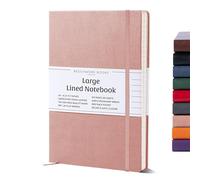Beechmore Books Lined Journal Notebook, 8.5 x 11.5 inch, A4 160 Lined Pages, Hardcover Leather Journals for Women, Men, Writing and Notebooks for Work - 120 GSM Thick Paper, Gifts Box Included