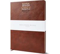 Beechmore Books Personalised Manuscript Paper Notebook - A4 Brown | Premium 10-Staff Music Book Hardcover Vegan Leather 120gsm Professional Staves Pad | Gift Box For Musicians, Students & Songwriters