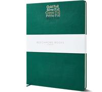 Beechmore Books Personalised Manuscript Paper Notebook - A4 Green | Premium 10-Staff Music Book Hardcover Vegan Leather 120gsm Professional Staves Pad | Gift Box For Musicians, Students & Songwriters