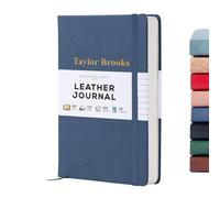 Beechmore Books Personalized Notebook - Regular, Navy | Customized Vegan Leather Hardcover | Thoughtful & Personal Journal | Gift Box | Thick 120gsm Lined Paper | Your Custom Message on Book Cover