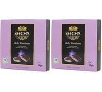 Beech's Violet Fondants, 90g - Floral Chocolate-Covered Creams (Pack of 2)