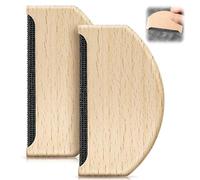Beechwood Cashmere Comb Shaver Wool, 2 Pcs Sweater Shaver Wool Comb, Wooden Pilling Fuzz Fabric Lint Remover for De-Pilling Clothing Garments Knits Woolens Scarves Wool