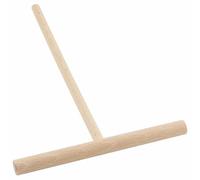 Beechwood Crepe & Pancake Batter Spreader - Wooden T-Shape Scraper Stick for Griddle - Kitchen Tools & Essentials for Flat Tortilla Shells, Roti, Galettes - Round Food Pastry Tool - 5.5 Inches