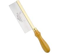 Beechwood Handle 7" Gents Saw - by Footprint Tools. Hardened and Tempered Spring Steel Blade with Fine Tooth for Woodworking. Handsaw/Wood Saw/Small Backsaw Perfect for a Mitre or Dovetail Cut.