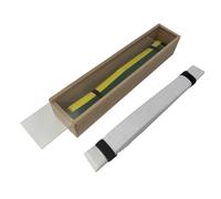 Beechwood Martial Arts Belt Display Case with Acrylic Sliding Panel - Elegant Karate/Taekwondo/Jiu Jitsu Belt Holder & Collector's Showcase - Tabletop Belt Storage Organizer for Dojo & Home Décor