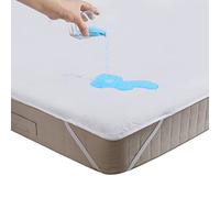 Beedsooth Mattress Protector Waterproof Terry Cotton Anti-Hypoallergenic Breathable Non Noisy Anti-Mold Double 135x190cm 12'' Deep