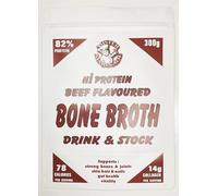Beef Bone Broth Rich Beefy Flavour, 16.5g Protein per Serving, 15 Servings, 100% Natural Collagen & Protein Bone Broth from Sweden. Nutrition for Healthy Joints, Skin, Hair & Nails 300g