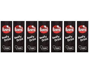 Beef Bovril Beefy Hot Drink Instant Beef Flavoured Drink 5X 7 Pack of 4.5g Cups, 35 Cups in Total!