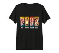 Beef Butter Bacon Eggs Carnivore Premium T-Shirt