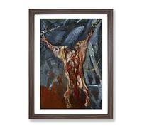 Beef Carcass By Chaim Soutine Classic Painting Framed Wall Art Print, Ready to Hang Picture for Living Room Bedroom Home Office Décor, Walnut A3 (34 x 46 cm)