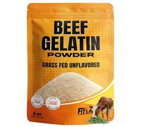 Beef Gelatin Powder 6 oz, Grass-Fed Unflavored, Gelatina sin sabor