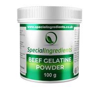 Beef Gelatine Powder 240 Bloom Unflavoured Stabiliser Gelling Aerating Agent Instant Gluten Free Non-GMO (Recyclable Pot) (100g)