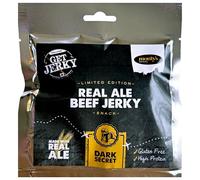 Beef Jerky by Get Jerky Trailhead, Dark Secret Ale Flavour, Multipack of 6 x 40g bags, Dried Meat Snack, High Protein Snacks for Gym, Fitness, Outdoor, Hiking - Gluten Free, Premium Welsh Beef