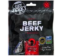 Beef Jerky by Get Jerky Trailhead, Devils Wrath Flavour, Multipack of 6 x 40g bags, Dried Meat Snack, High Protein Snacks for Gym, Fitness, Outdoor, Hiking - Gluten Free & Made with Premium Welsh Beef