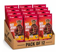 Beef Jerky High Protein Dried Meat Snacks (12 Pack x 25G) Original Flavour