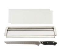 Beef Jerky Meat Slicer Kit- 100% Precision Uniform Slices Guaranteed - Adjustable Thickness Dishwasher Safe Jerky Cutting Board 10" Meat Slicing Knife Jerky Maker and Meat Curing How to Book
